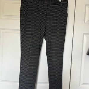 White House Black Market Black and White Pants